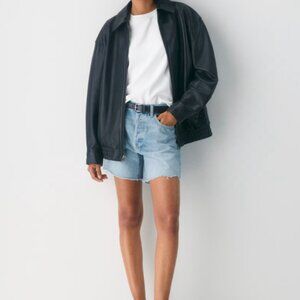 Denim Forum The Ex-Bf Hi Mid-Thigh Denim Short - 7 yrs Blu Taboo